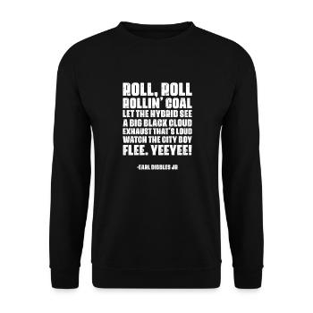 Diesel Auto Tuning Gasoline Vehicle Gift - Unisex Sweatshirt - black - Front - Alina (178cm) & Michal (187cm)