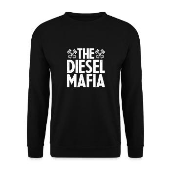 Diesel Auto Tuning Gasoline Vehicle Gift - Unisex Sweatshirt - black - Front - Alina (178cm) & Michal (187cm)