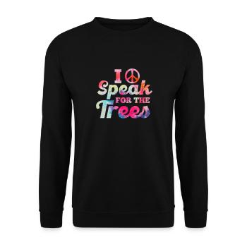 Hippie Peace Flower Power Amour Paix Cadeau - Sweat-shirt Unisexe - noir - Devant - Alina (178cm) & Michal (187cm)