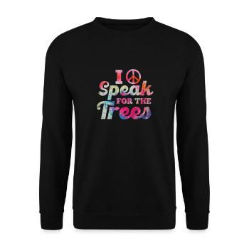 Hippy - Unisex Sweatshirt - black - Front - Alina (178cm) & Michal (187cm)