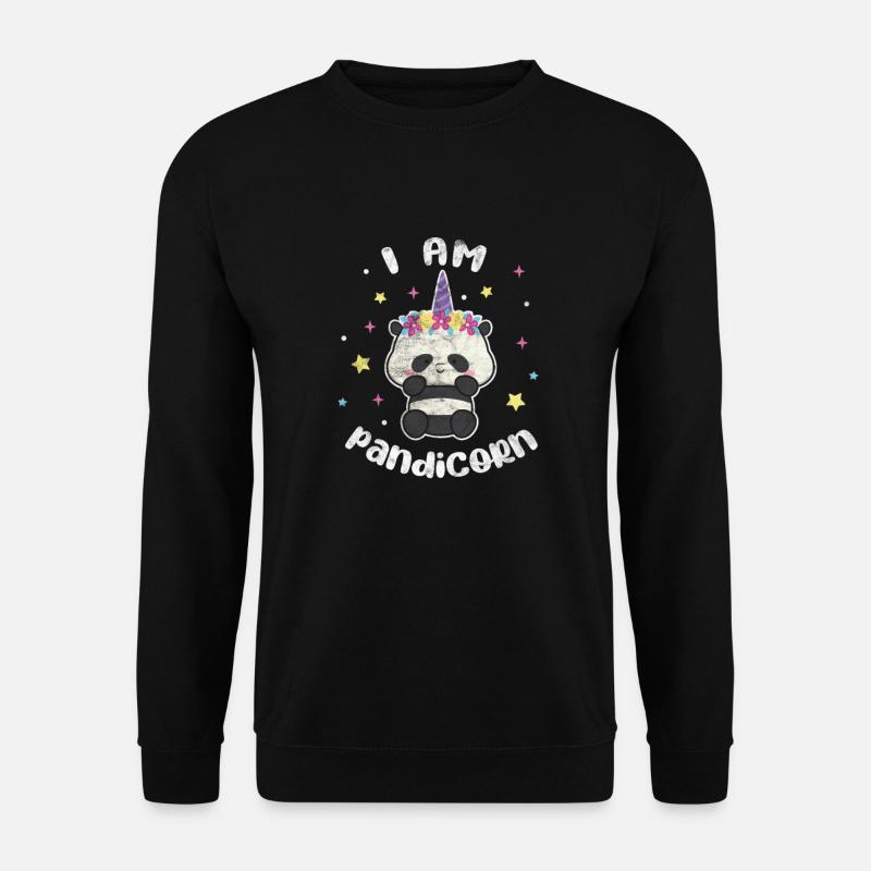 Panda - Unisex Sweatshirt - black
