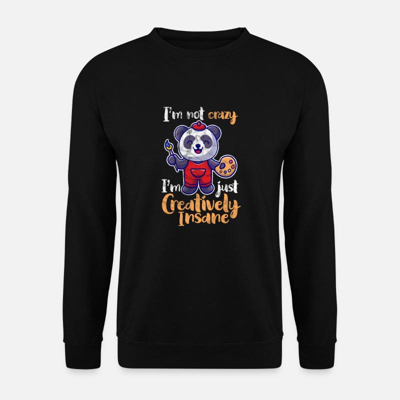 Panda - Unisex Pullover - Schwarz