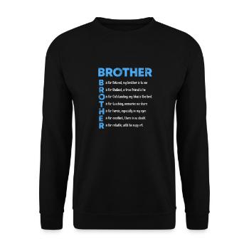 Frère - Sweat-shirt Unisexe - noir - Devant - Alina (178cm) & Michal (187cm)
