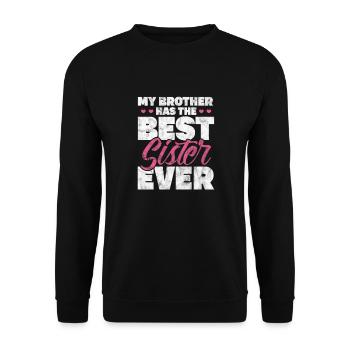 Bruder - Unisex Pullover - Schwarz - Vorne - Alina (178cm) & Michal (187cm)