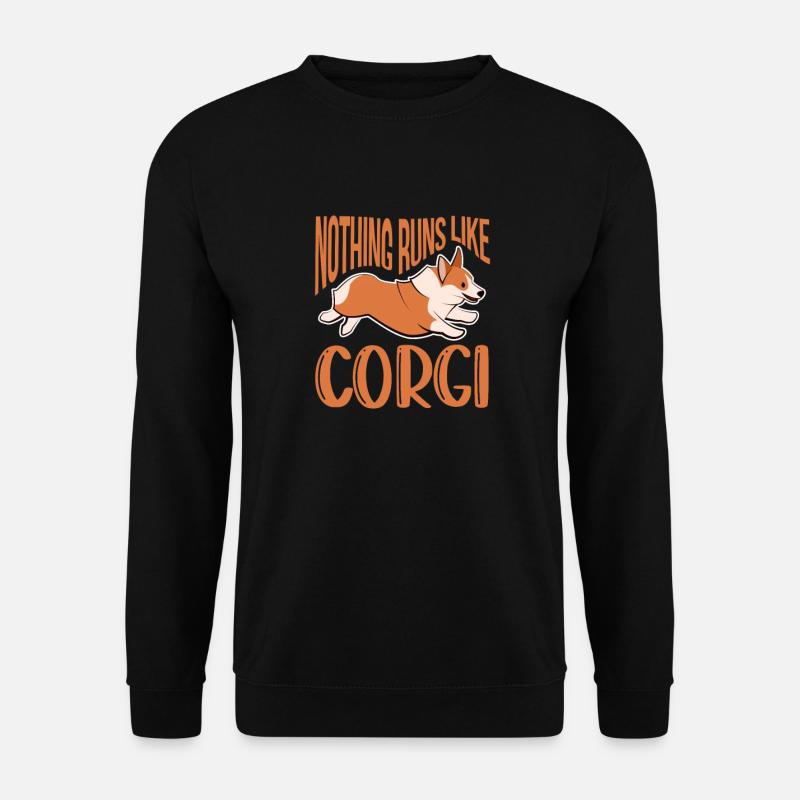 Corgi - Unisex Pullover - Schwarz