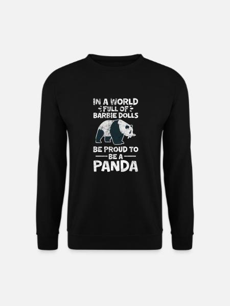 Panda - Sweat-shirt Unisexe - noir