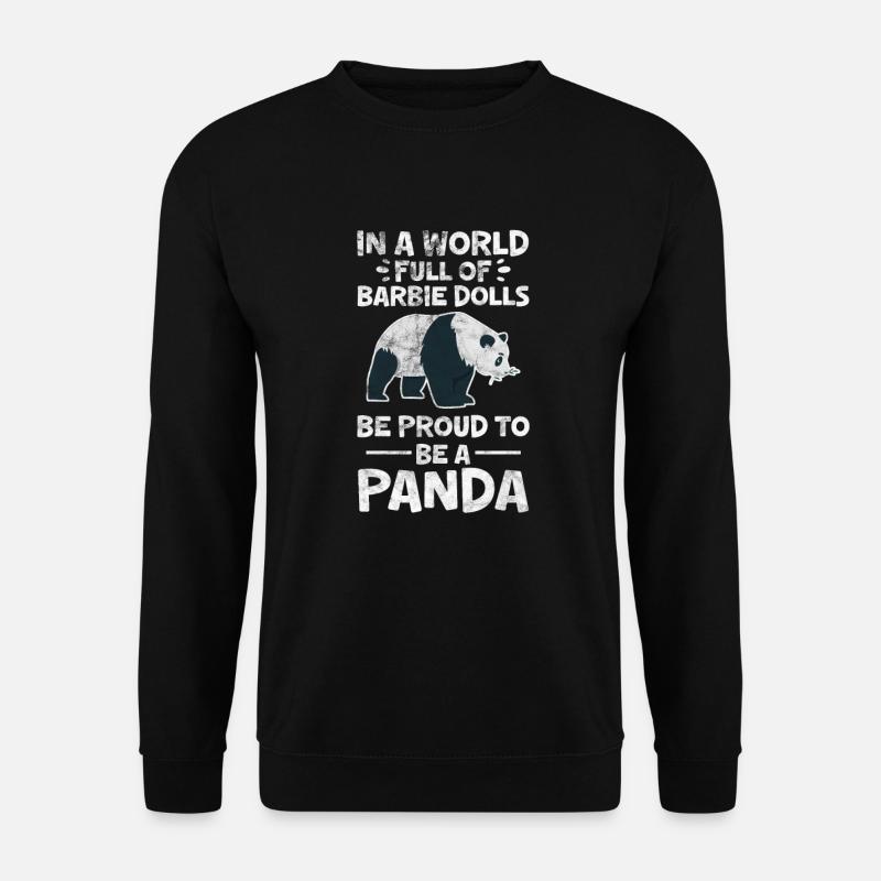 Panda - Unisex Sweatshirt - black