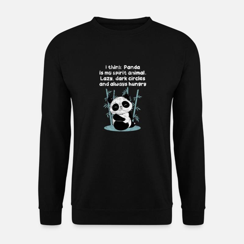 Panda - Unisex Pullover - Schwarz