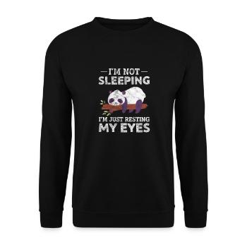 Panda - Sweat-shirt Unisexe - noir - Devant - Alina (178cm) & Michal (187cm)