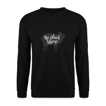 Schaf Schafe Bauernhof Tier Schafbock Geschenk - Unisex Pullover - Schwarz - Vorne - Alina (178cm) & Michal (187cm)