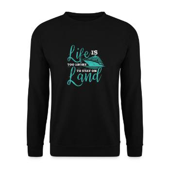 Cruise Cruise Ship Holiday Ship Gift - Unisex Sweatshirt - black - Front - Alina (178cm) & Michal (187cm)
