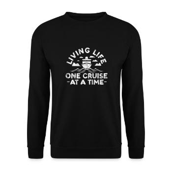 Cruise Cruise Ship Holiday Ship Gift - Unisex Sweatshirt - black - Front - Alina (178cm) & Michal (187cm)