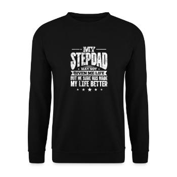 Stepfather - Unisex Sweatshirt - black - Front - Alina (178cm) & Michal (187cm)