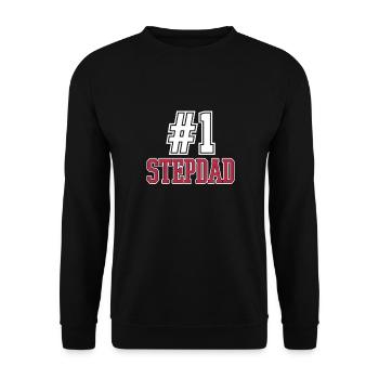 Beau-père Père Beau-père Papa Cadeau de fête des pères - Sweat-shirt Unisexe - noir - Devant - Alina (178cm) & Michal (187cm)