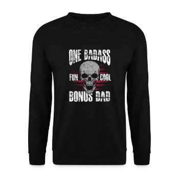 Stepfather - Unisex Sweatshirt - black - Front - Alina (178cm) & Michal (187cm)