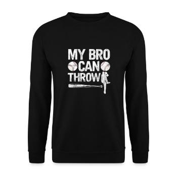 Frère Baseball - Sweat-shirt Unisexe - noir - Devant - Alina (178cm) & Michal (187cm)