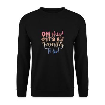 Kreuzfahrt 2022 Familie Kreuzfahrtschiff Geschenk - Unisex Pullover - Schwarz - Vorne - Alina (178cm) & Michal (187cm)