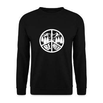 Hippie Peace Flower Power Amour Paix Cadeau - Sweat-shirt Unisexe - noir - Devant - Alina (178cm) & Michal (187cm)