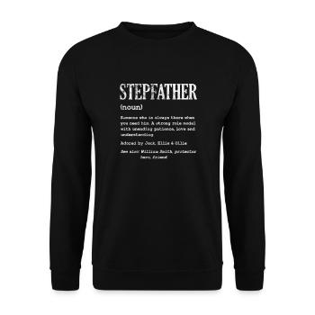 Stepfather - Unisex Sweatshirt - black - Front - Alina (178cm) & Michal (187cm)