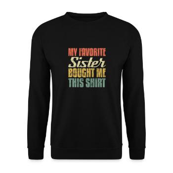 Brother - Unisex Sweatshirt - black - Front - Alina (178cm) & Michal (187cm)
