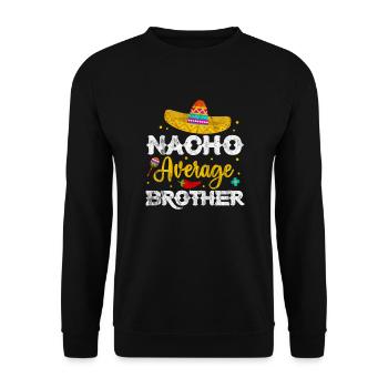 Brother - Unisex Sweatshirt - black - Front - Alina (178cm) & Michal (187cm)
