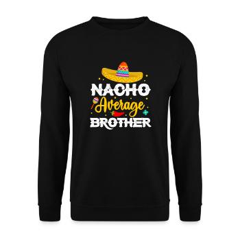 Big Brother Sibling Sister Gift - Unisex Sweatshirt - black - Front - Alina (178cm) & Michal (187cm)