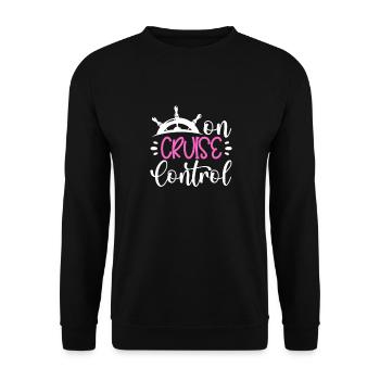 Kreuzfahrt - Unisex Pullover - Schwarz - Vorne - Alina (178cm) & Michal (187cm)