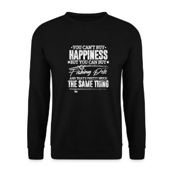 Angler - Unisex Sweatshirt - black - Front - Alina (178cm) & Michal (187cm)