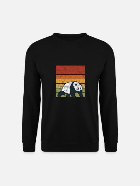 Panda - Unisex Pullover - Schwarz