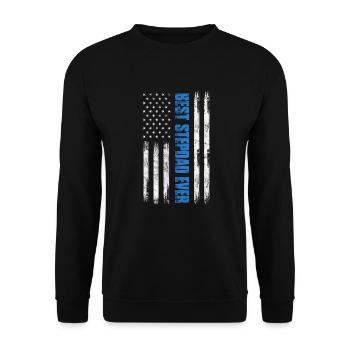 Stepfather - Unisex Sweatshirt - black - Front - Alina (178cm) & Michal (187cm)