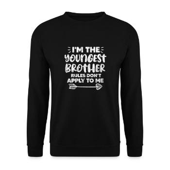Brother - Unisex Sweatshirt - black - Front - Alina (178cm) & Michal (187cm)