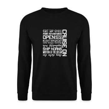 Cruise Cruise Ship Holiday Ship Gift - Unisex Sweatshirt - black - Front - Alina (178cm) & Michal (187cm)