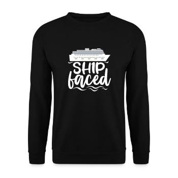 Kreuzfahrt - Unisex Pullover - Schwarz - Vorne - Alina (178cm) & Michal (187cm)