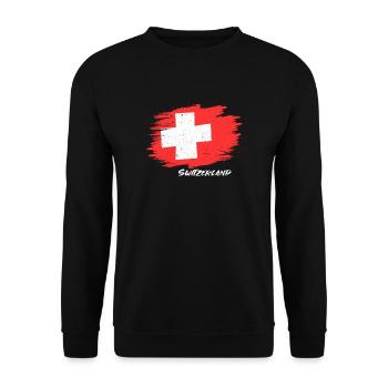 Suisse - Sweat-shirt Unisexe - noir - Devant - Alina (178cm) & Michal (187cm)