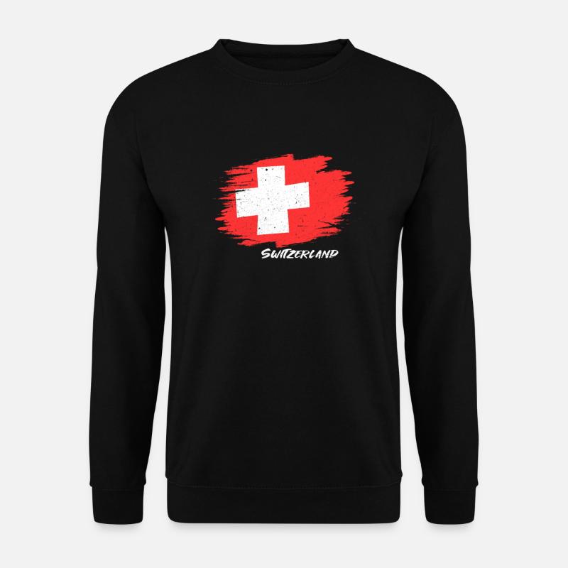 Schweiz - Unisex Pullover - Schwarz