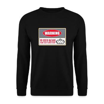 VR Virtual Reality - Unisex Sweatshirt - black - Front - Alina (178cm) & Michal (187cm)