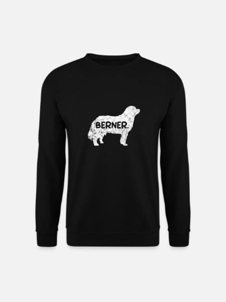 Berner Sennenhund Hund Hundeliebhaber Geschenk - Unisex Pullover - Schwarz
