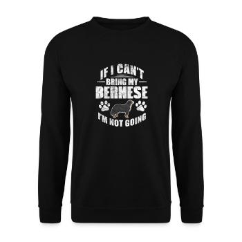 Bernese Mountain Dog Dog Dog Lover Cadeau - Sweat-shirt Unisexe - noir - Devant - Alina (178cm) & Michal (187cm)