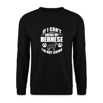 Bernese Mountain Dog - Unisex Sweatshirt - black - Front - Alina (178cm) & Michal (187cm)