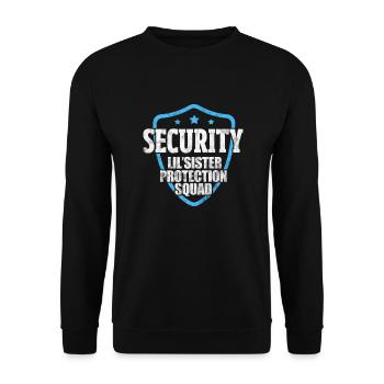 Brother - Unisex Sweatshirt - black - Front - Alina (178cm) & Michal (187cm)