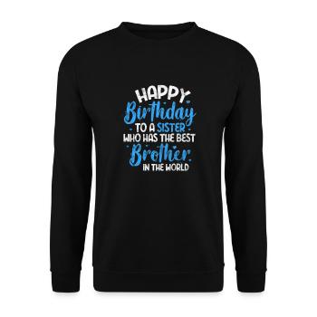 Brother - Unisex Sweatshirt - black - Front - Alina (178cm) & Michal (187cm)