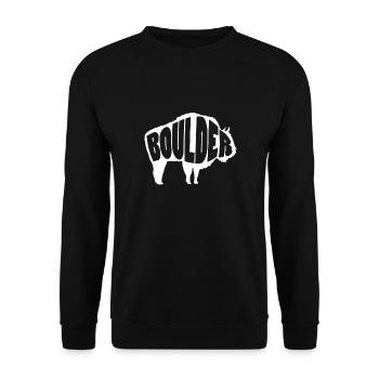 Rocher - Sweat-shirt Unisexe - noir - Devant - Alina (178cm) & Michal (187cm)