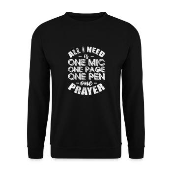 Hip Hop - Sweat-shirt Unisexe - noir - Devant - Alina (178cm) & Michal (187cm)