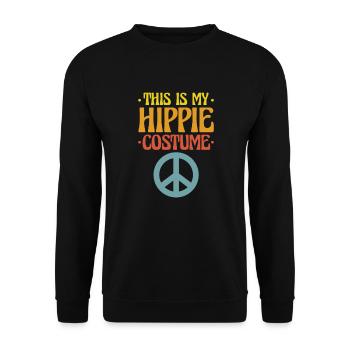 Hippie Peace Flower Power Amour Paix Cadeau - Sweat-shirt Unisexe - noir - Devant - Alina (178cm) & Michal (187cm)