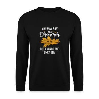 Hippy - Unisex Sweatshirt - black - Front - Alina (178cm) & Michal (187cm)