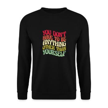 Hippie Peace Flower Power Amour Paix Cadeau - Sweat-shirt Unisexe - noir - Devant - Alina (178cm) & Michal (187cm)