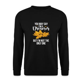 Hippie Peace Flower Power Amour Paix Cadeau - Sweat-shirt Unisexe - noir - Devant - Alina (178cm) & Michal (187cm)