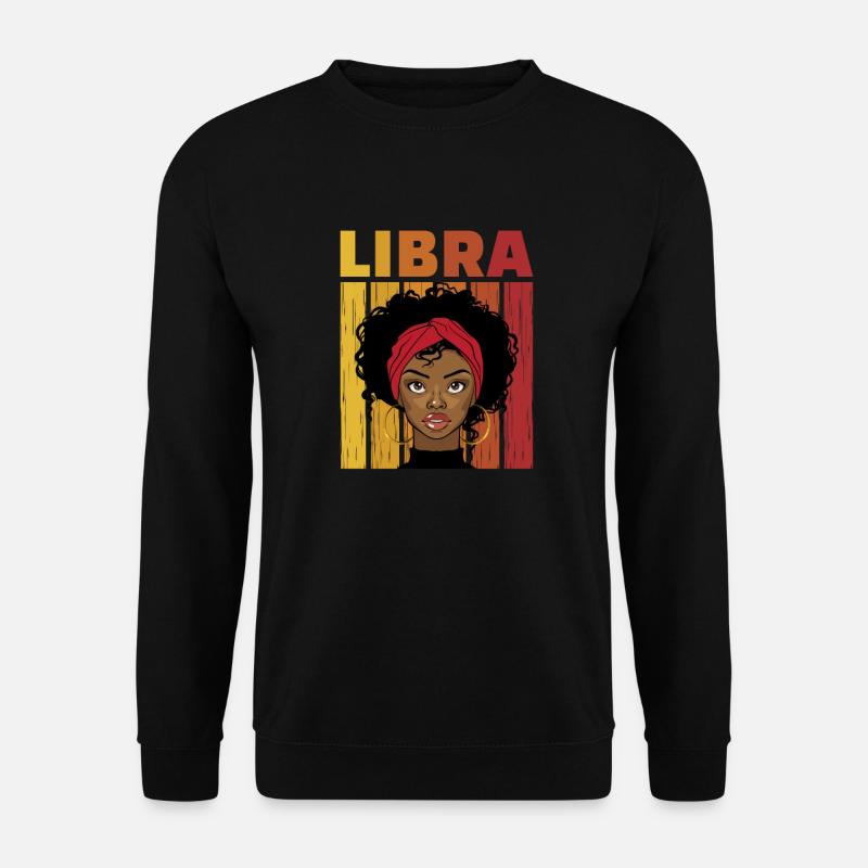 Waage - Unisex Pullover - Schwarz