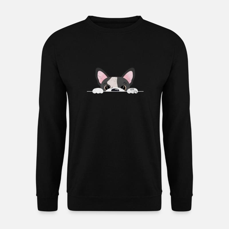 Boston Terrier - Unisex Pullover - Schwarz