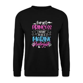 Meeresbiologie Meer Meeresbiologe Biolgie Geschenk - Unisex Pullover - Schwarz - Vorne - Alina (178cm) & Michal (187cm)